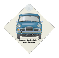 Sunbeam Rapier Series IV 1965-67 Car Window Hanging Sign